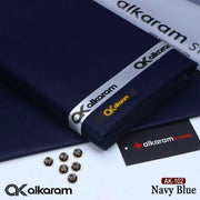 Men's Navy Blue Cotton Unstitched Suit – 4.5 Meter