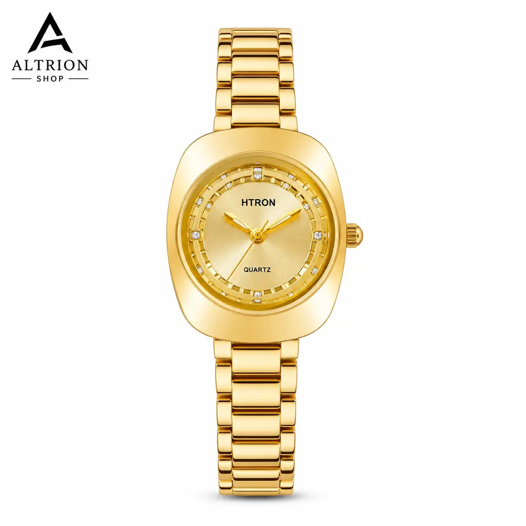 Men's Stainless Steel Chain Watch with Classic Round Dial