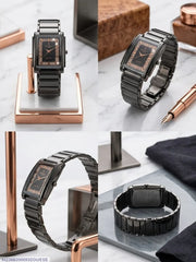 Men's & Boys' Stylish Square Stainless Steel Chain Watch – Multi-Color Dial