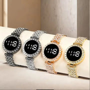 Vibrant Women's Multicolor Stainless Steel Bracelet Watch - Stylish Analogue Wristwatch