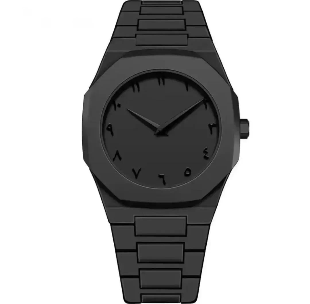 Men's Imported Black Carbon Fiber Quartz Analog Watch