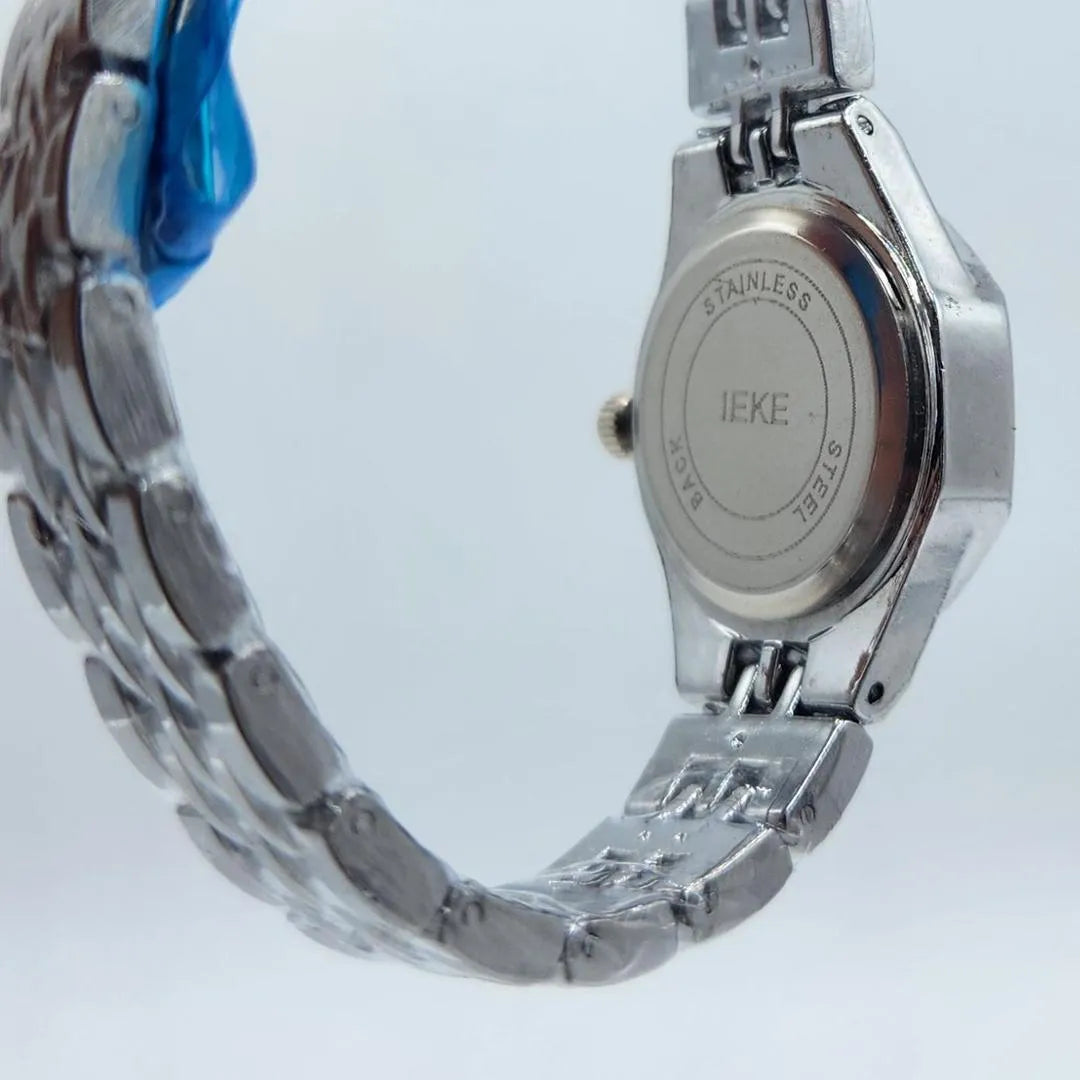Luxury Women's Octagonal Crystal Bezel Stainless Steel Watch - Silver Sunray Dial & Roman Numerals Wristwatch