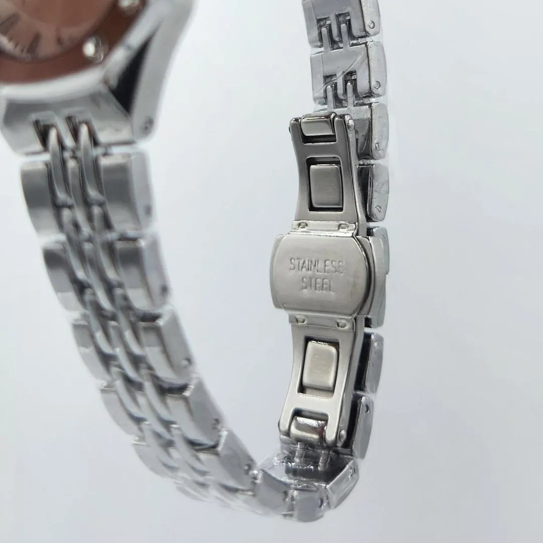Luxury Women's Octagonal Crystal Bezel Stainless Steel Watch - Silver Sunray Dial & Roman Numerals Wristwatch