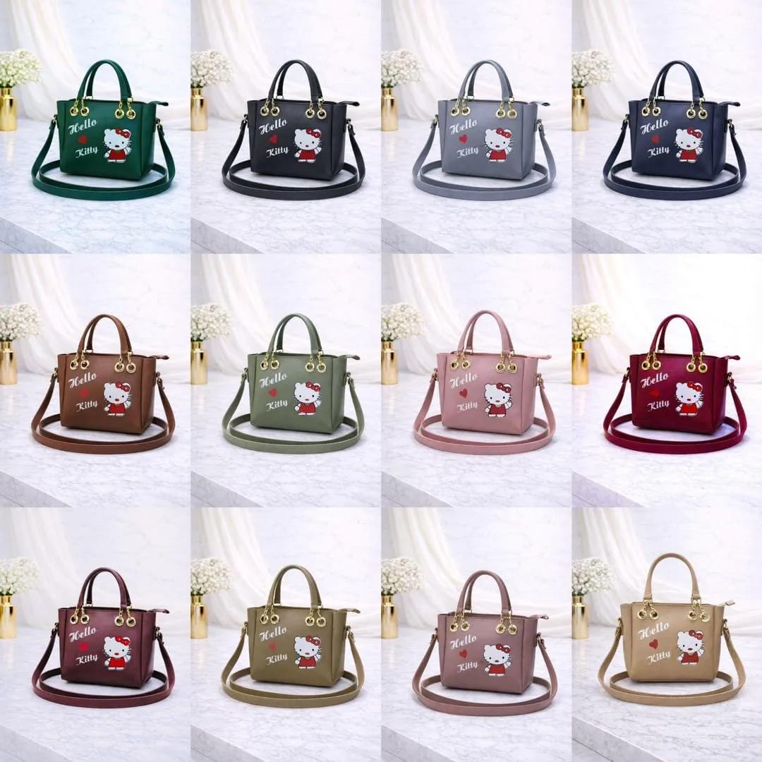 Elegant Peach PU Leather Crossbody Bag For Girls - Stylish Handbag