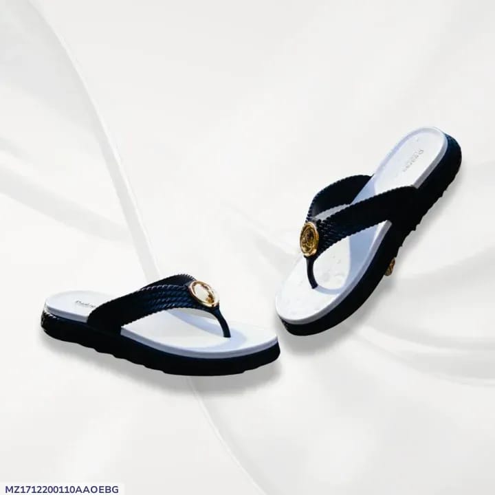 Ultra-Lightweight Black EVA Slippers For Women - Comfortable Casual & Semi-Formal Footwear