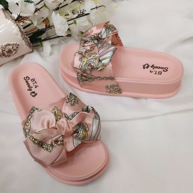 Trendy Pink Textured Rubber Flats For Women - Soft & Non-Slip Casual Footwear