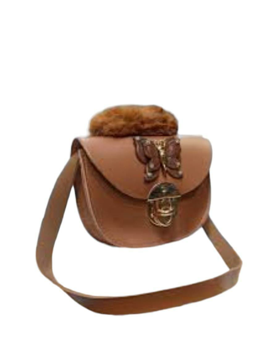 Chic Maroon Plain Leather Mini Crossbody Bag For Girls - Stylish & Compact Multipurpose Purse