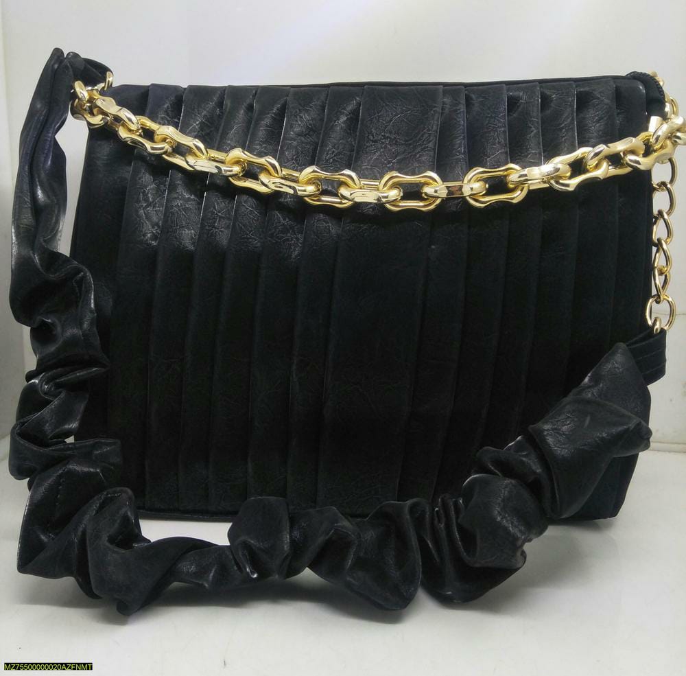 Classic Black Leather Chain Crossbody Bag For Women - Stylish Everyday & Travel Handbag