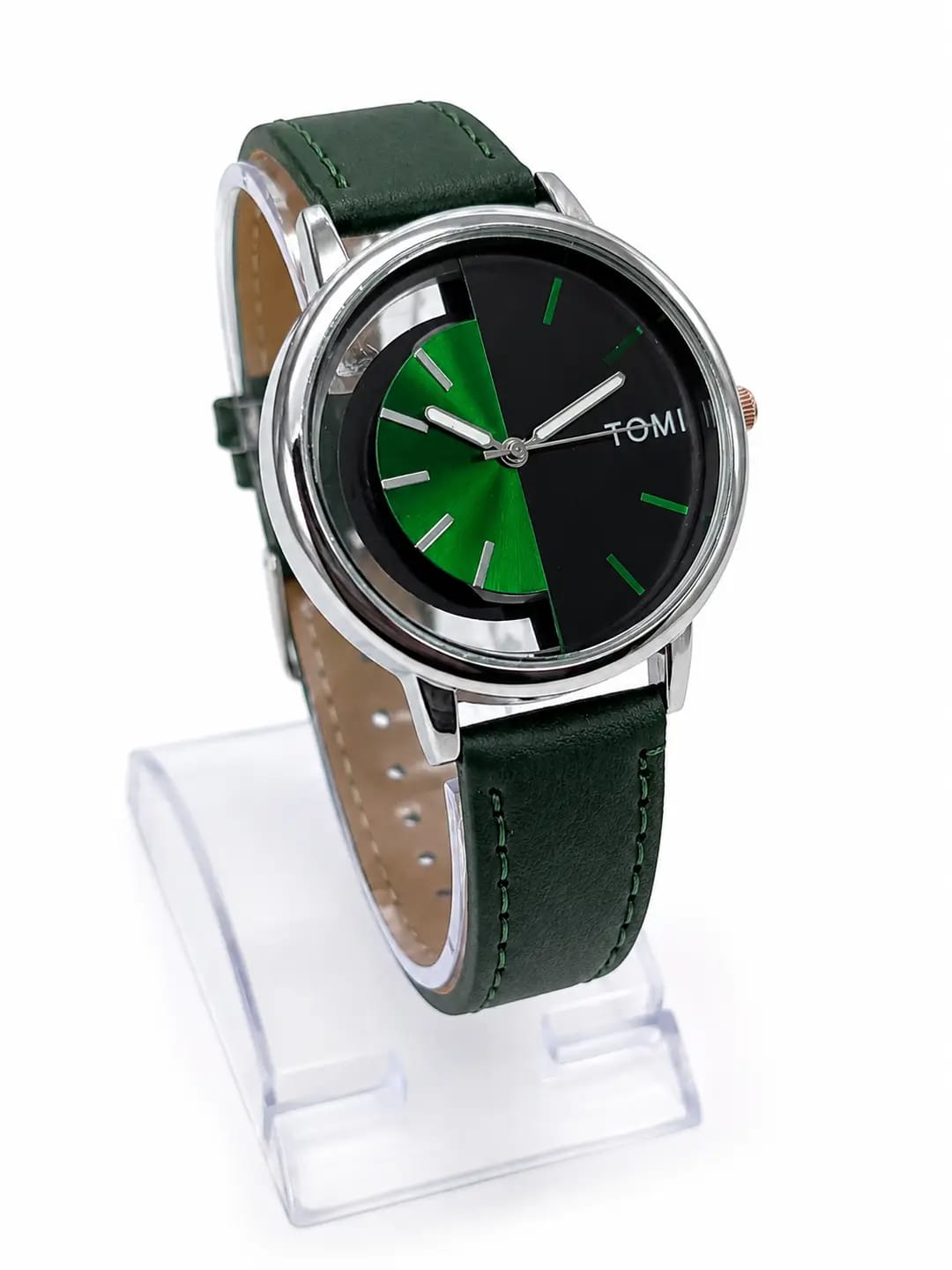 Classy Petite Round Dial PU Leather Watch For Women - Slim Analogue Wristwatch