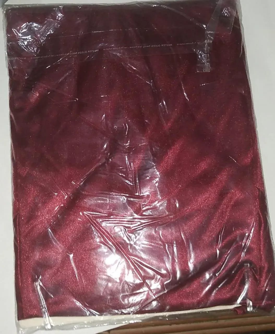 Women's 2-Piece Maroon Silk Nightwear Set with Lace Detail (Shirt & Shorts)
