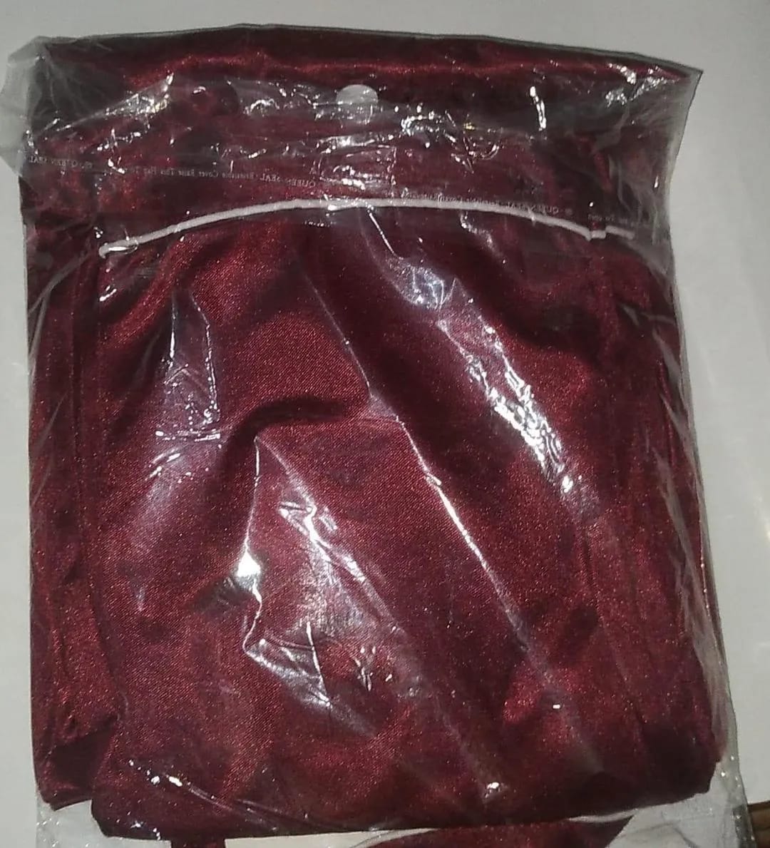 Women's 2-Piece Maroon Silk Nightwear Set with Lace Detail (Shirt & Trouser)